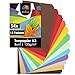 Produktbild OfficeTree 54 x Tonpapier A3 Bunt - 12 Farben - inkl. 2 Gold- und 2 Silberbögen - Buntes Bastelpapier 130g/m² - Tonkarton zum Basteln und Gestalten