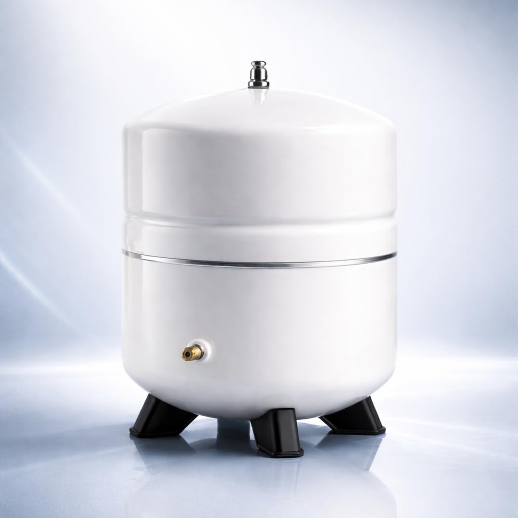 FILTRONIX® RO High Pressure Water Storage Tank 4.4 Gallon | Heavy-Duty Stainless Steel 304, Rust Free & Durable | Free Tank Valve & Stand Included | Works with All RO Water Purifiers-image-34