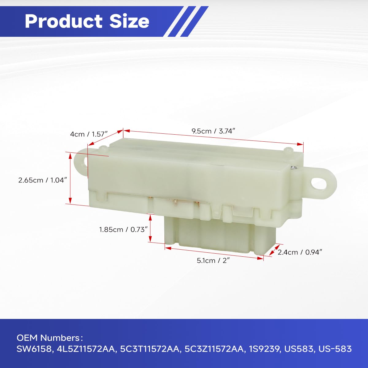 SW6158 Ignition Starter Switch Compatible with 2005-2007 Ford E250 E350 E450 | 2005-2007 Mercury Monterey, Replaces 5C3T11572AA, 5C3Z11572AA