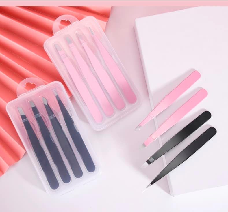 Miniatura 2 de Pinzas de extensión de pestañas de fibra de alta calidad, acero inoxidable de precisión para pestañas de volumen, herramienta profesional para