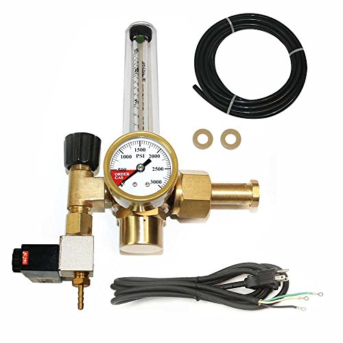Interstate Pneumatics WRFCO2-S CO2 Flowmeter Regulator with Solenoid Valve
