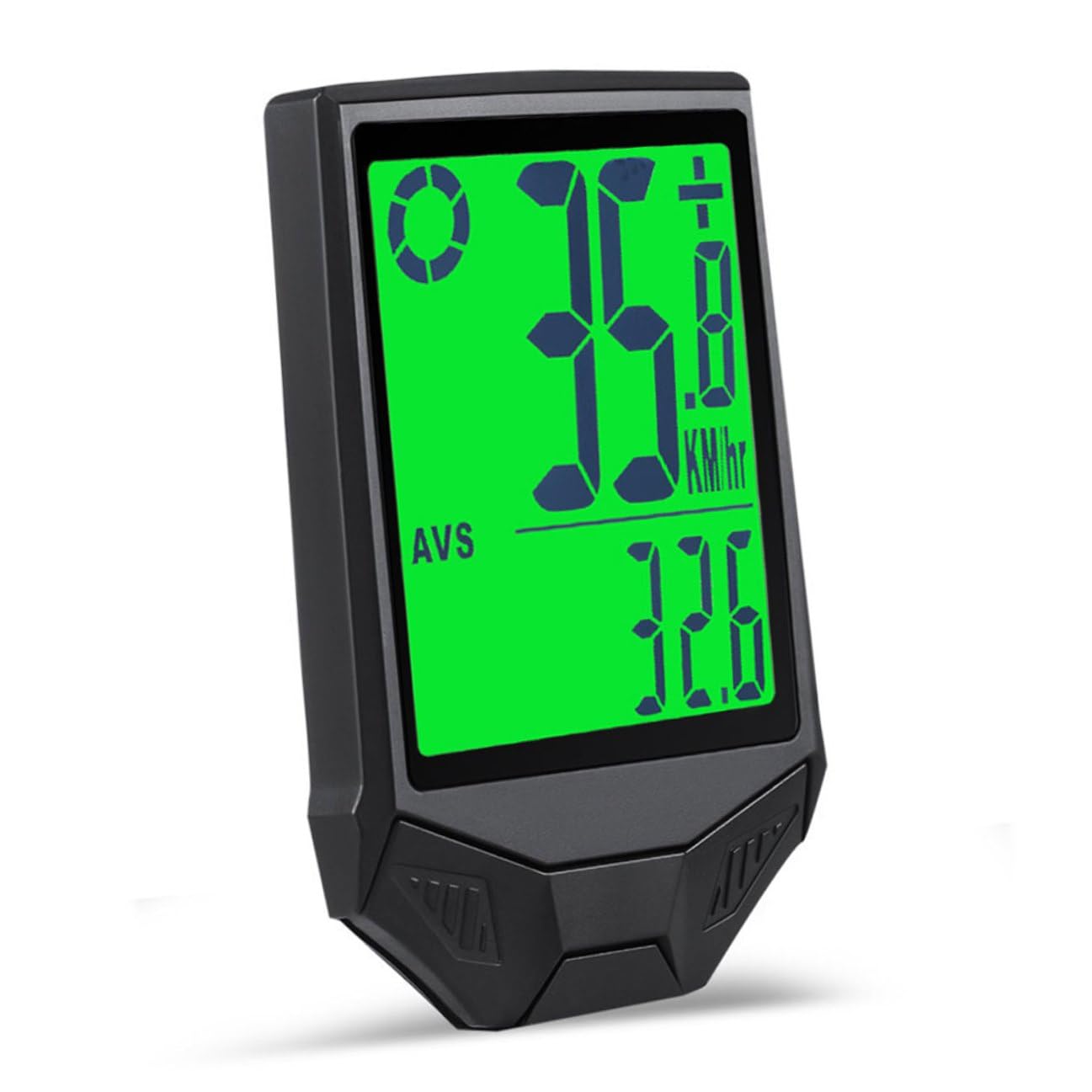 HEALLILY Velocímetro luminoso para bicicleta con medición de temperatura, odómetro inalámbrico para bicicleta de carretera, montaña, plegable, diseño desmontable con pantalla brillante para montar al