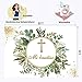 Baiyiguiyi 5x3ft Mi Bautizo Backdrop, Polyester Material First Communion Decorations Bautizo Backdrop, Green Plants Nuestro Bautizo Backdrop for Photography Background Photo Booth Props