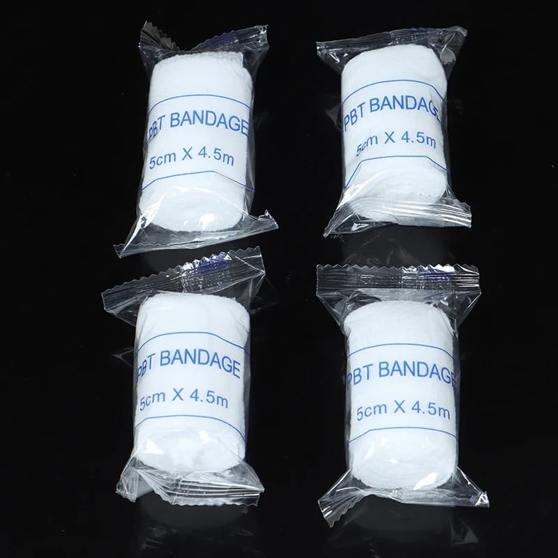 GINIOUFORCE 20-Pack 2 inch x 4.92 Yards Gauze Bandage Rolls Breathable White Gauze Bandages Bandage First Aid Kit Gauze Roll Wound Dressing Nursing Emergency Care Bandage