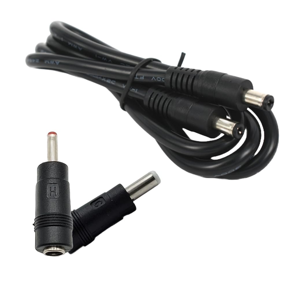 MaisonUp | DC Cable Combo Pack - 1 DC Cable (5.5 x 2.5 MM Male to Male) & 2 Adapters (Female 5.5 x 2.1 mm to Male 5.5 x 2.5 MM and Male 3.5 x 1.35 MM) - Versatile DC Power Conversion Kit (B0DH2ZRGXM) Amazon Price History, Amazon Price Tracker