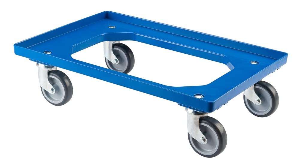 BS ROLLEN 5403557 Carrello da Trasporto per Cassette da 60 X 40 Cm, Portata 250 Kg, Altezza 113 Mm