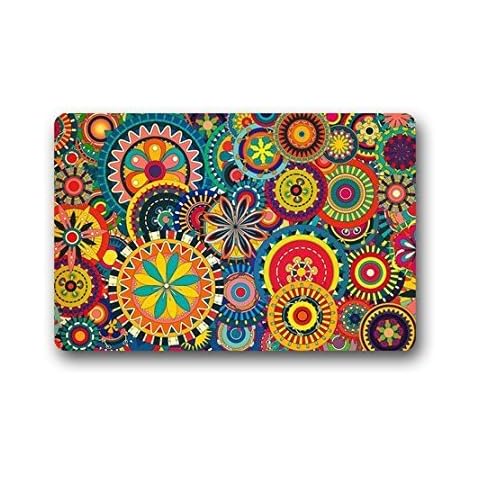 TSlook Doormat Colorful Floral Indoor/Outdoor/Front Welcome Door Mat(30"x18",L x W) Cover
