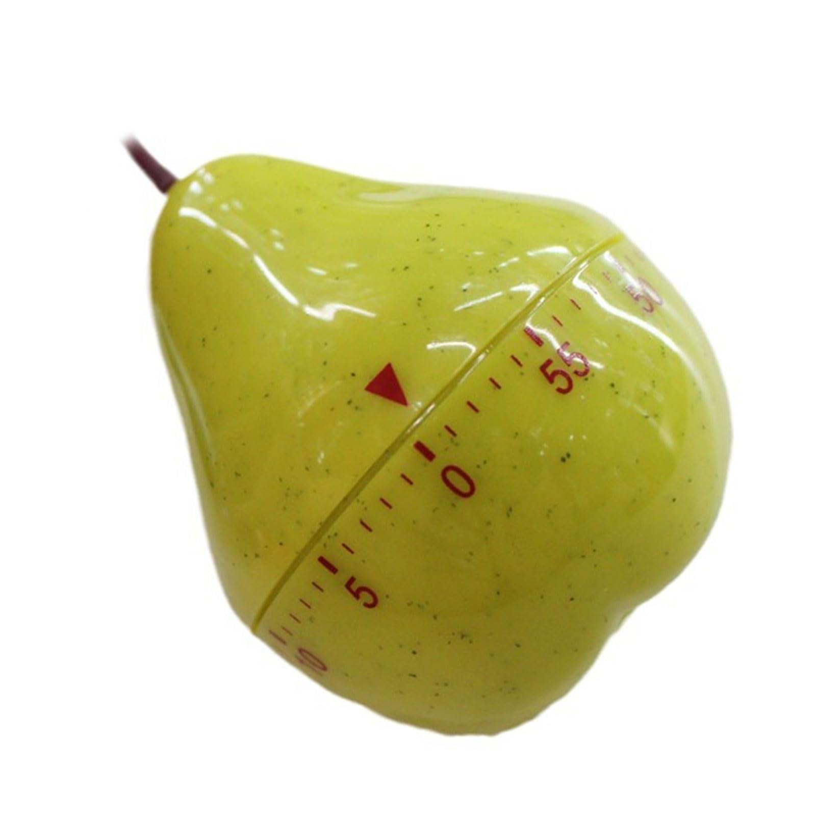 Hsioluted 60Minute Wind Up Mechanical Timer In Fun Pear Shape Time Management For Kitchen Study Construction Mechanical Timer Kitchen