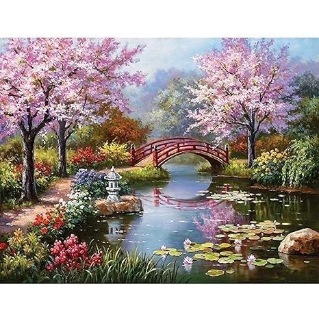KRYTONE�DIY 5D Diamond Painting by Number Kits Full Drill Rhinestone Embroidery Cross Stitch Pictures Arts Craft for Home Wall Decor(40CM X 50CM)-Random Design-image-2