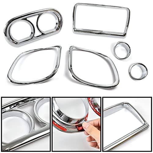 VEISUTOR Inner Fairing Trim Kit for 2015-2022 Road Glide, Chrome Speedometer Gauge Covers for Harley CVO Road Glide Limited Special Ultra 2015-2022 Accessories, Replace #61400296 by VEISUTOR - Used condition - Image 3