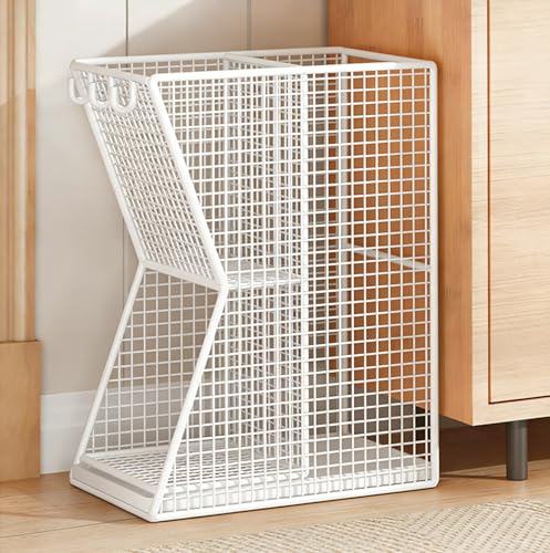 Porte-parapluie d'intérieur en métal blanc pour hôtel et maison