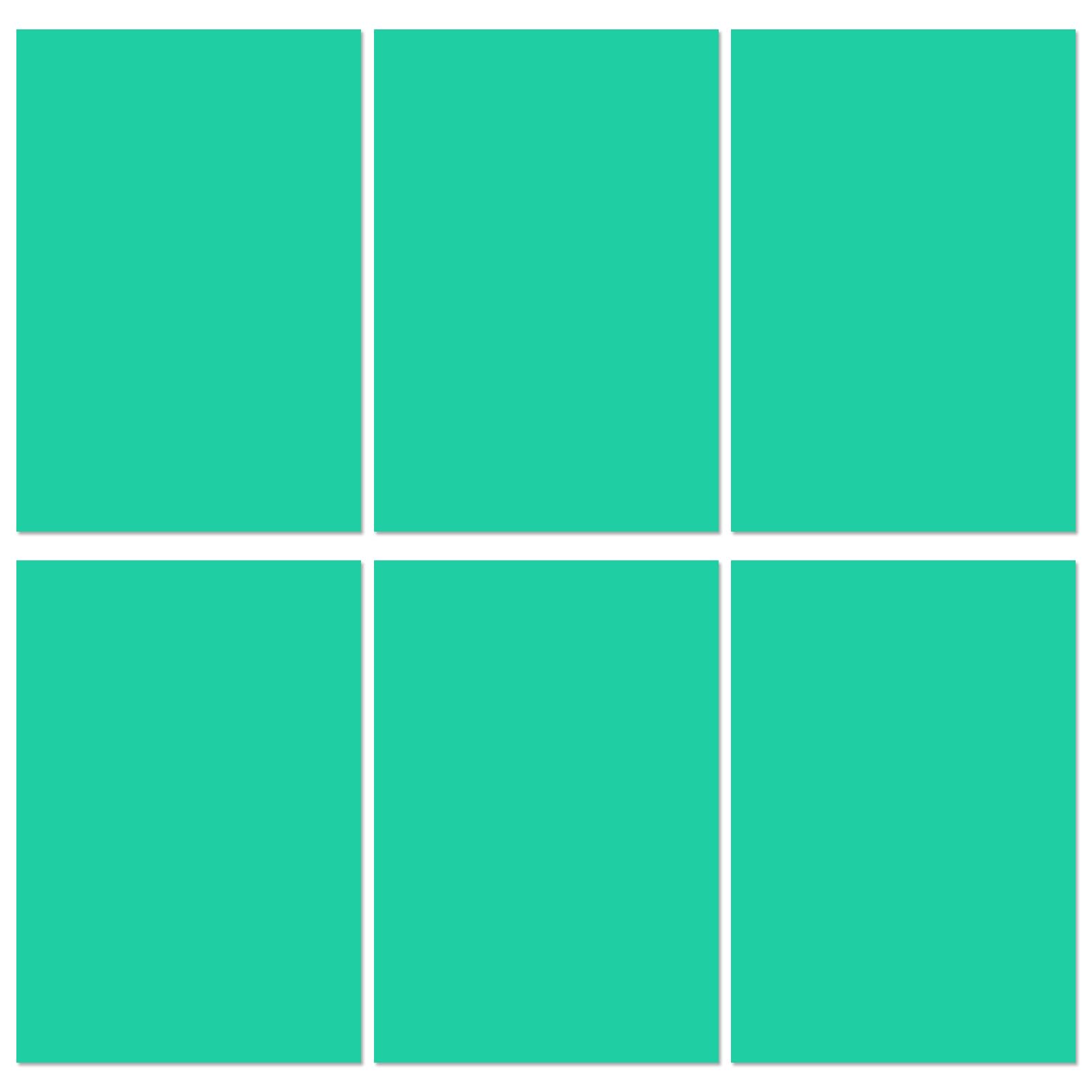 A4 Dyslexia Overlays, 6PCS Green Coloured Dyslexia Aids for Children, Highlight Strips Overlay for ADHD, Students Reducing Visual Stress