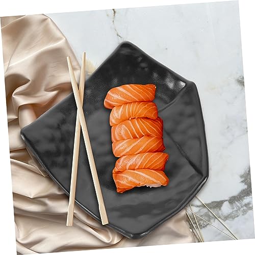 Plato de sushi de plástico decorativo 7.48 pulgadas miniatura 5