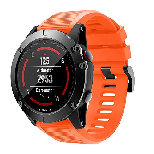 Correa de silicona para reloj Garmin de 26 mm miniatura 2