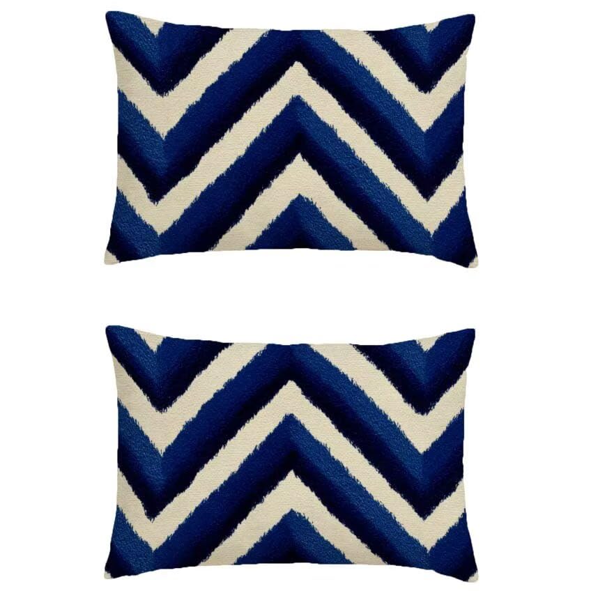 Housse coussin exterieur contre l'humidité, taie d'oreiller 80x100cm lin imperméable