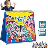 Children's Feelings and Emotions Flip Book - Fun for Kids, Emotional Awareness, Social Emotional Learning, Identify 20 Different Emotions (Two Book Set)