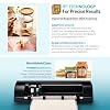 Silhouette America Cameo 5 Alpha  - Smart Cutting Machine for Print & Cut - Quiet Operation with AutoBlade, Studio Software, Cutting Mat- Matte Black (Deluxe Bundle)