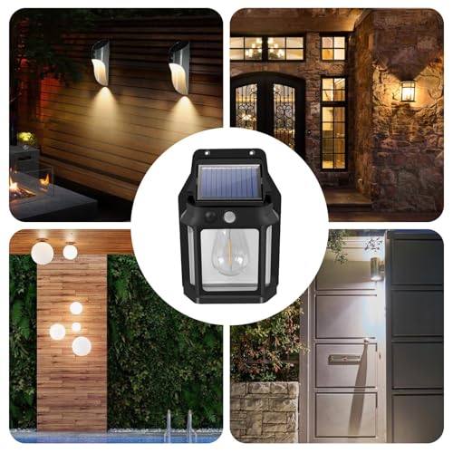 Outdoor Solar Light - IP65 Waterproof LED Security Light for Garden | Solar Powered Wall Lamp, Motion Sensor Lighting, 3 Brightness Modes, Patio Porch Illumination for Outdoor Spaces – Image 5