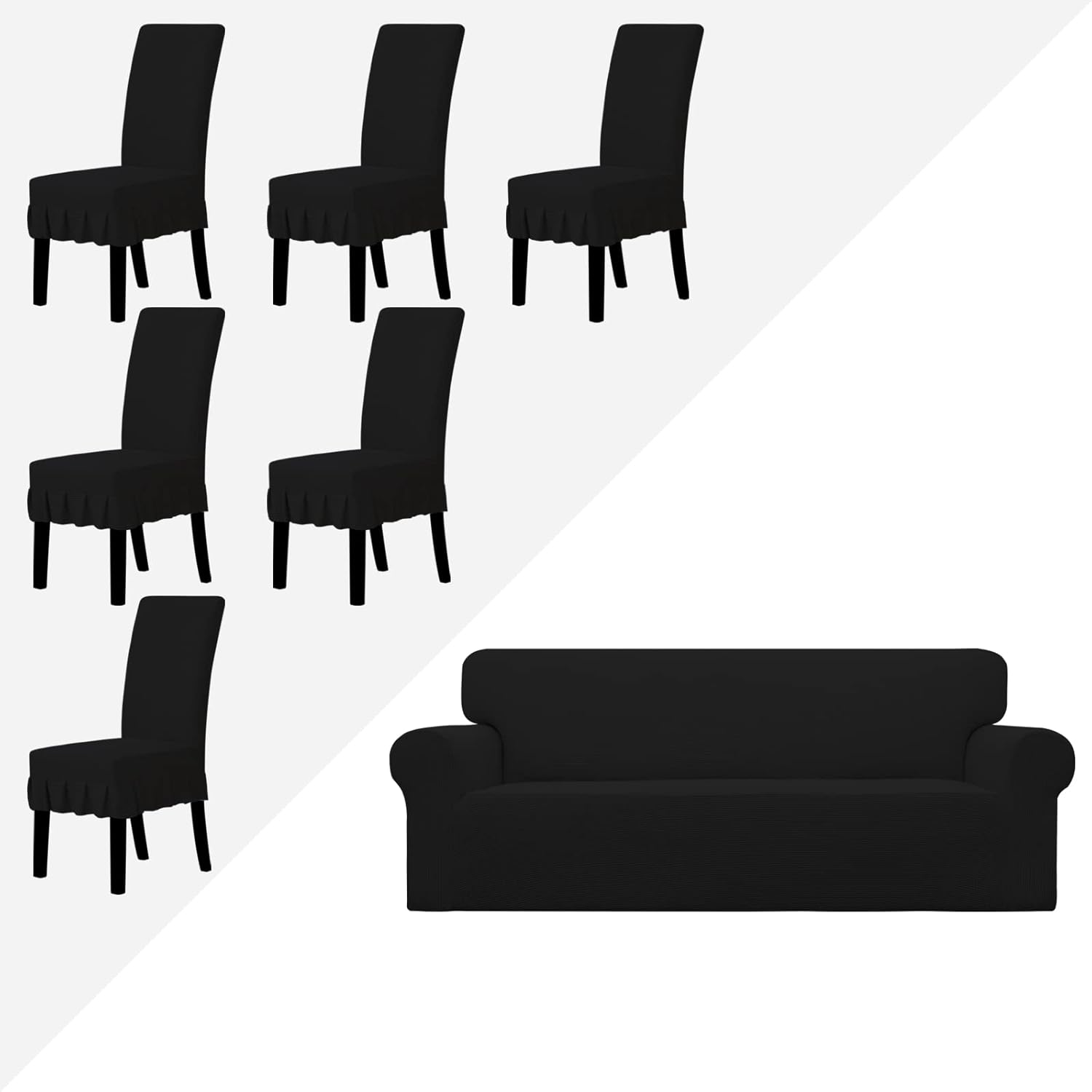 Easy-Going Sofa Slipcover Bundles Dining Chair Cover