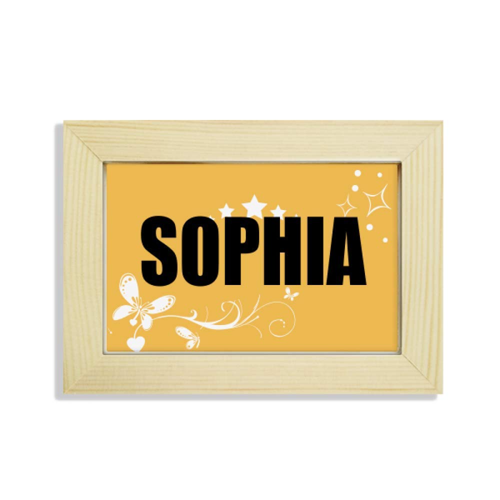 Pintura de Sofía Bulgaria en marco de madera decorativo para mesa de despacho u oficina