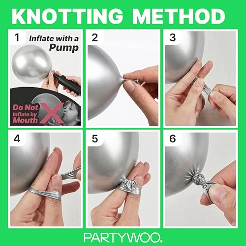 Image of PartyWoo Green Balloons 140pcs Different Sizes of 18 12 10 5 Inch Green Balloon Arch Kit Garland for Birthday Baby Shower Graduation Dinosaur Jungle Golf Football Theme Party Decorations Green-Y24