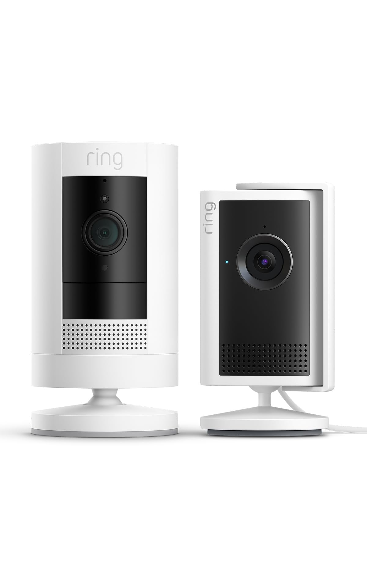 Ring Pack: Cámara Exterior Batería (Stick Up Cam) 1080p HD + Cámara Interior Plus Retinal 2K y Zoom 4x | Interior y Exterior | Alexa | 30 días de prueba gratuita del Plan de Suscripción Ring