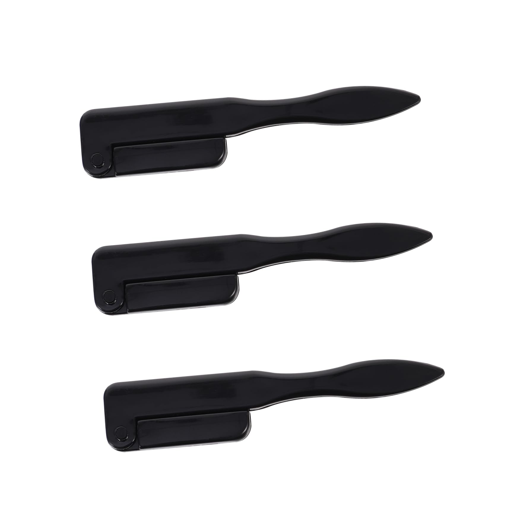 FRCOLOR 9piezas Mini Cepillos De Pestañas y Ceja Peine De Pestañas Curvado y Cepillo De Maquillaje De Portátiles Negro
