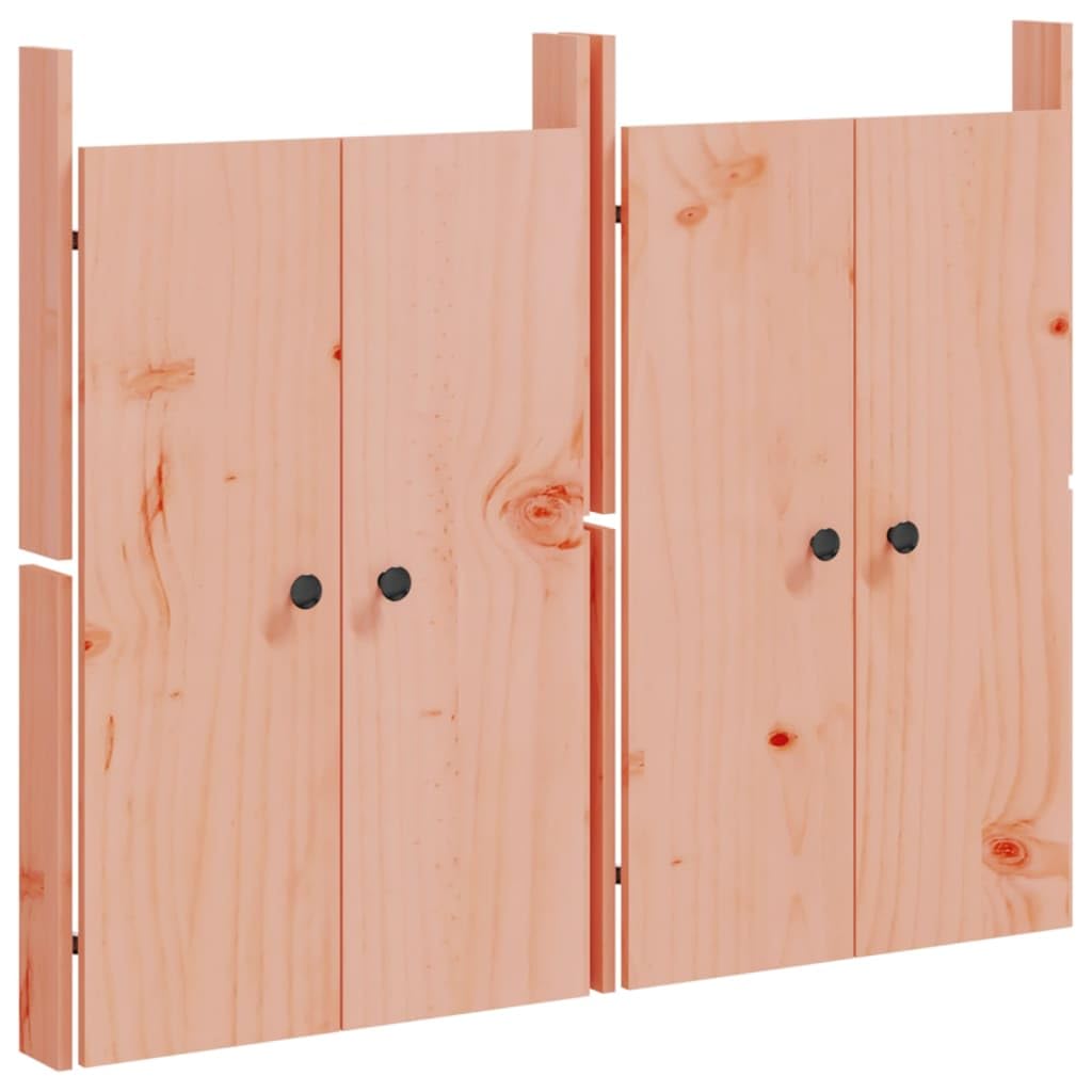 vidaXL Puertas Cocina Exterior MEPPEL 2 uds, Puertas para Armario Mueble, Puertas de Repuesto, Decoraciones para Cocina de Jardín, Madera Maciza de Douglas