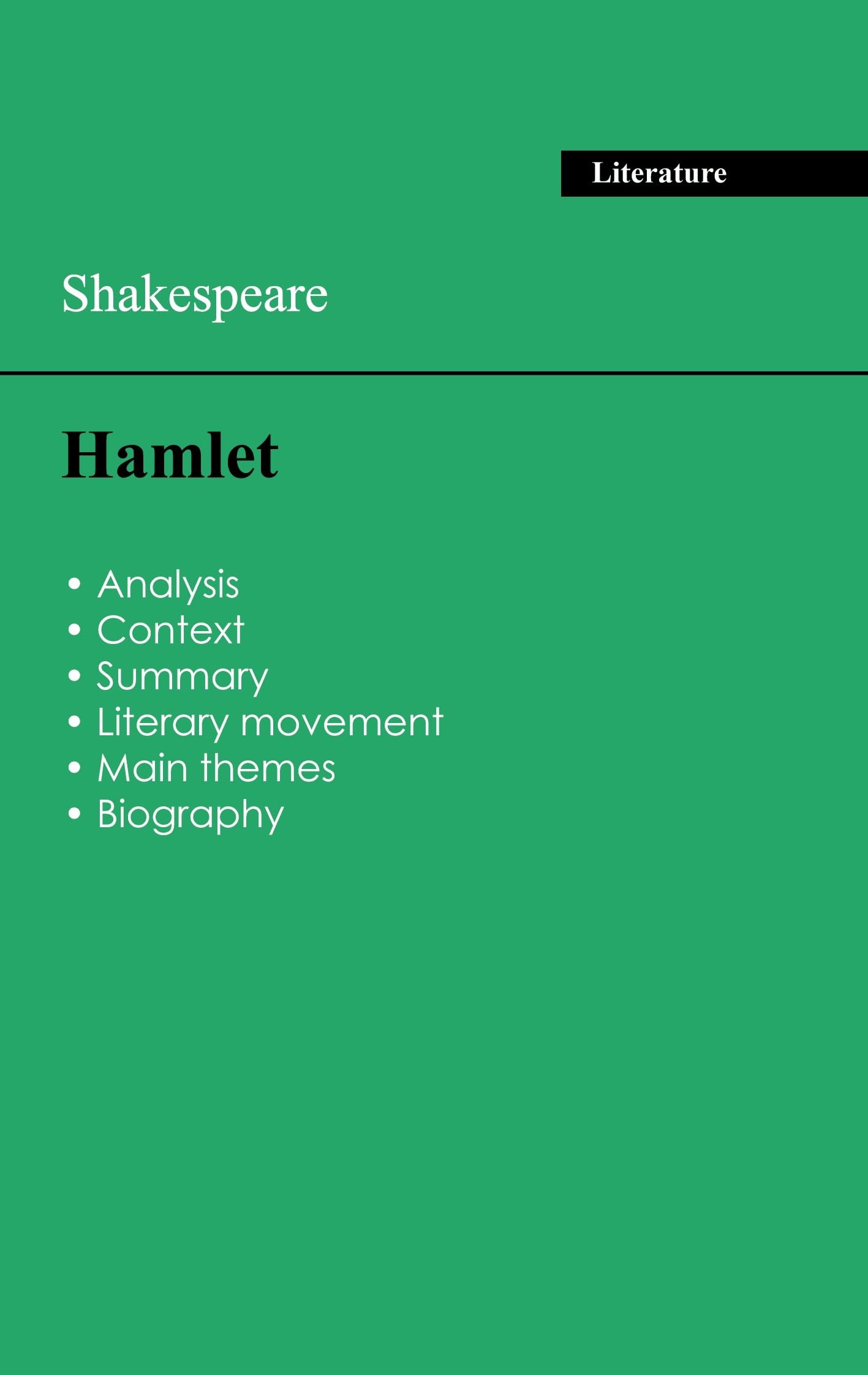 Succeed all your 2026 exams: Analysis of the play of Shakespeare's Hamlet