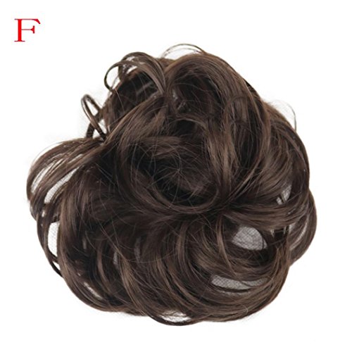 Upxiang - Chignon decorativo per capelli, mosso e