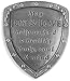 Angelstar 15512 Archangel Pocket Shield Token, 1-1/4 by 1-Inch, Raphael