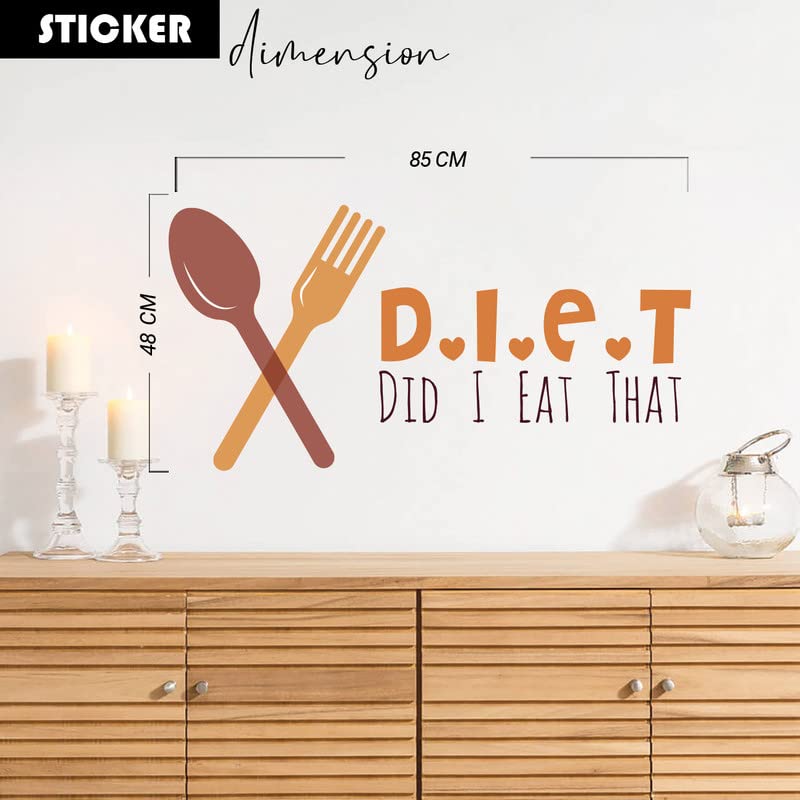 Image of Kotart - Wall Stickers /Decals for Kitchen Restaurant Cafe Wall Decor - HD Printed Colorful Vinyl Sticker