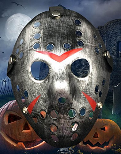 Costume Masks Prop Horror Hockey Halloween Party Mask Silver