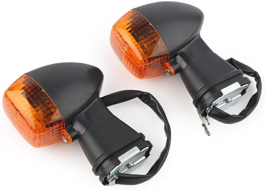 Front Turn Signal Indicator Lights For KAWASAKI NINJA ZX7RR ZX6R ZRX1200R 1200S 500R ZZR600 GPZ 500/GPZ1100 (Amber)