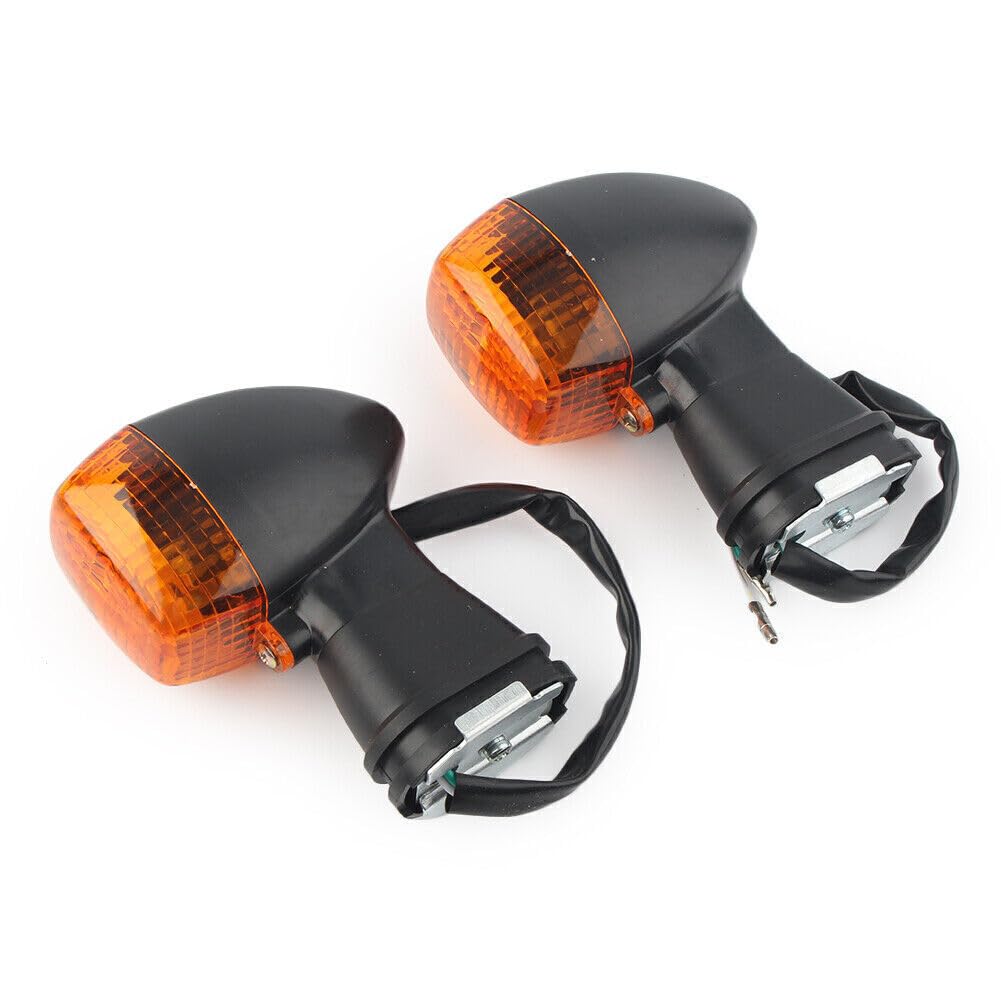 Front Turn Signal Indicator Lights Amber Halogen Lamps For KAWASAKI NINJA 500R EX 500 ZX7RR ZX6R GPz1100 ZRX1200R 1200S