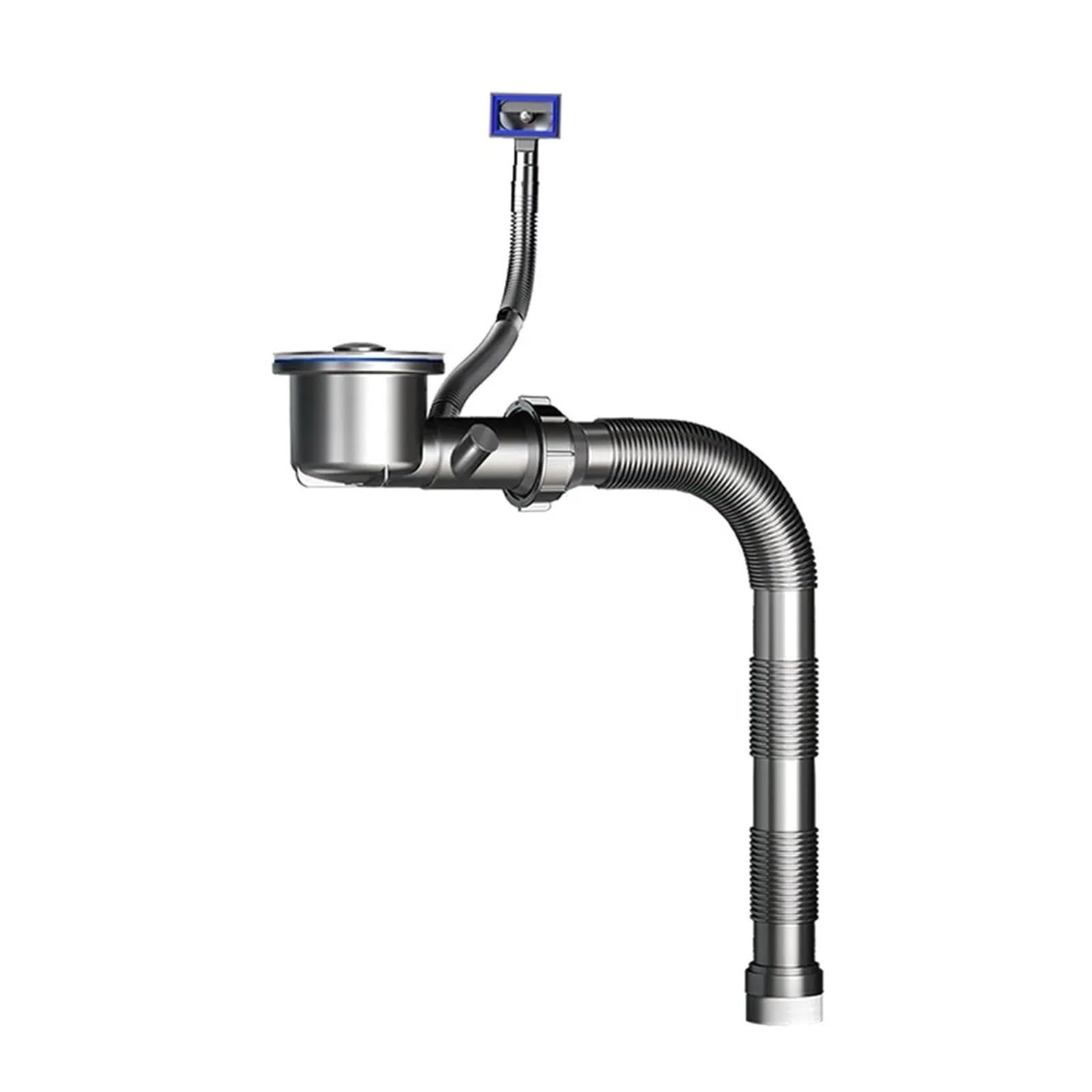 Kjbdqqh Color1 Drain Pipe Sink Drainage Pipe Anti Clogging Flexible Design Retractable Downspout Extension Set Easy Installation For Bathroom