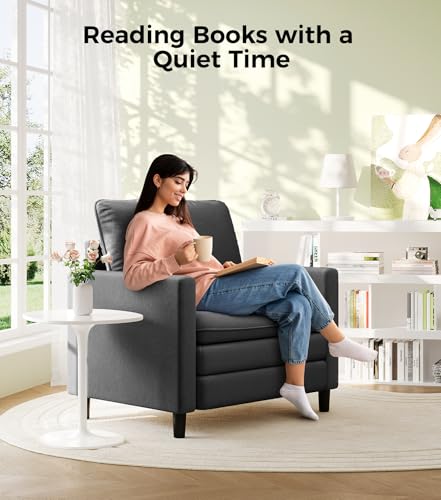 Image of Welzona 3-Layers Cloud Accent Chair, 33 inch Reading Chair, Teddy Arm Chairs