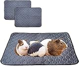 LWYMX Guinea Pig Bedding, Guinea Pig Pee Pads Washable and Reusable 2 Pack, Guinea Pig Fleece Cage...