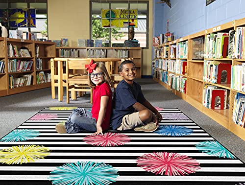 Flagship Carpets CA2010-28SG Schoolgirl Style Just Teach Poms Classroom Area Rug thumb #3