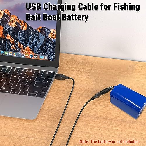 Lixada USB Charging Cable 3.3ft Length Durable for Fishing Bait Boat, Wire Cord Replacement for Fishing Bait Boat Battery Recharging Cable