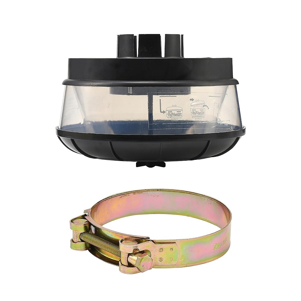 JSCARLIFE Filtro ciclone offroad auto, boccaglio, filtro dell'aria universale, filtro ciclonico per boccaglio di aspirazione, trattore, presa d'aria, filtro di aspirazione dell'aria (4 pollici/102 mm)