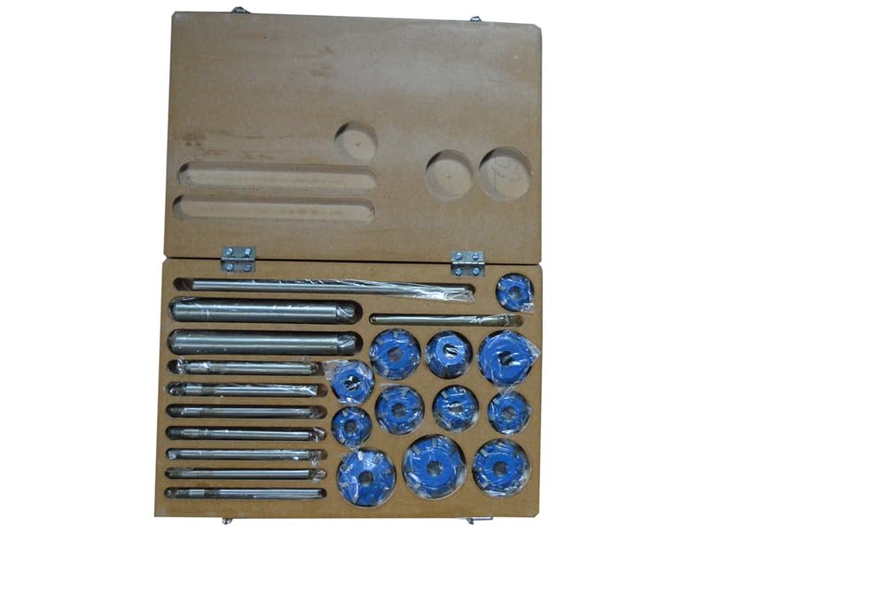 AI Tools 12 Pieces Engine Valve Seat Carbide Face Cutters 30, 45, 70/20 Bore Degree I Boxed Set