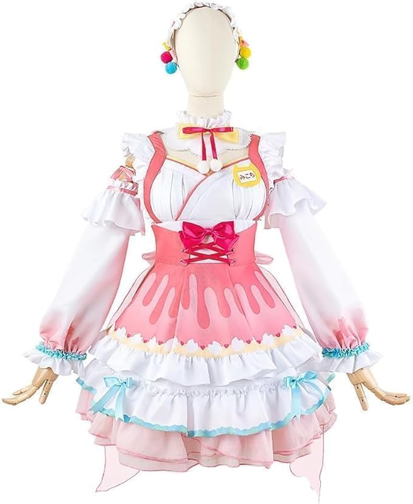 【みこ@プロフ必読様】　コスプレ衣装 Amazon.co.jp: [PWPCOS]さくらみこ メイド服 櫻巫女 コスプレ衣装