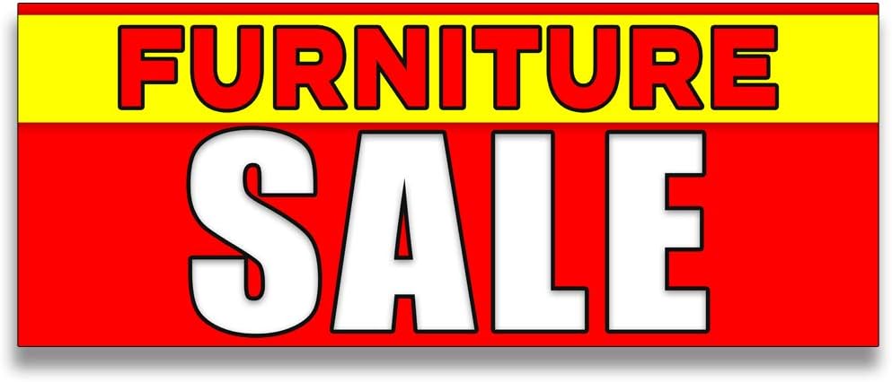 Furniture Sale Vinyl Banner 10 Feet Wide by 3 Feet Tall