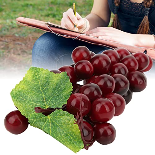 Tomotato Simulated Fruit Grapes, Artificial Lifelike Grape Cluster Fake Fruit Decoration For Shooting Props Home Decoration Sketching, 17Cm #TOP2