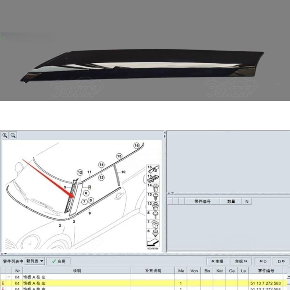 Dla BMW, dla MINI, dla Cooper R55 R56 R57 07-11 Listwa