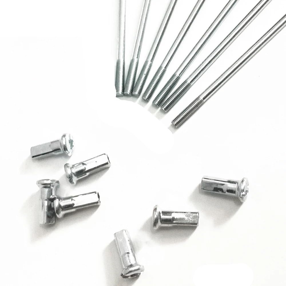 Raggi Bicicletta 36 pz/lotto Raggi Della Bicicletta Diametro 2.5mm Lunghezza 70-185mm In Acciaio Con(130mmX2.5mm)
