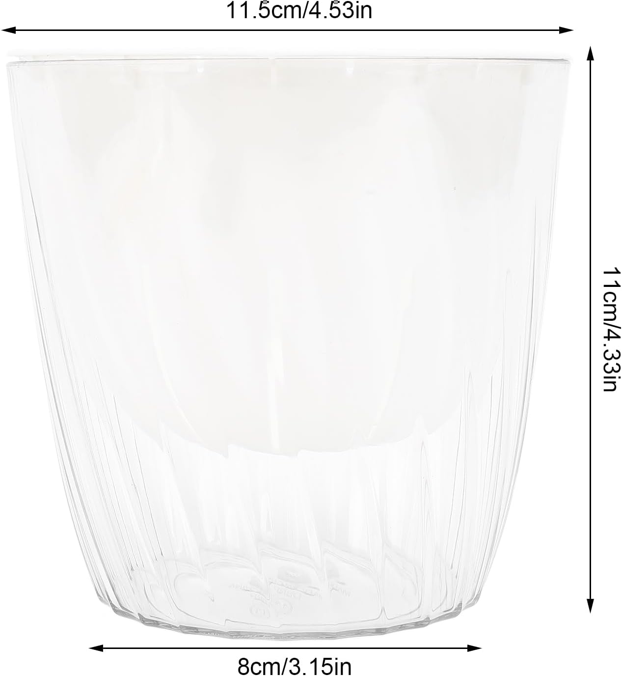 5PCS Self Watering Plant Pots, 4.5Inch Wicking Flower Pots, Flower Pot Planter with Clear Base, for Beginners and Busy Gardeners, Ensures 7-15 Days of Thriving Plants Unattended