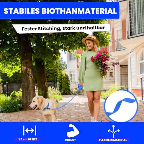 Loutep Biothane Schleppleine Für Hunde Lange Hundeleine 3m 5m Schleppleine 10m Für Hunde 15m 20m Leine Langlaufleine Trainingsleine Laufleine Schwimmleine Für Kleine Mittel Und Große Hund