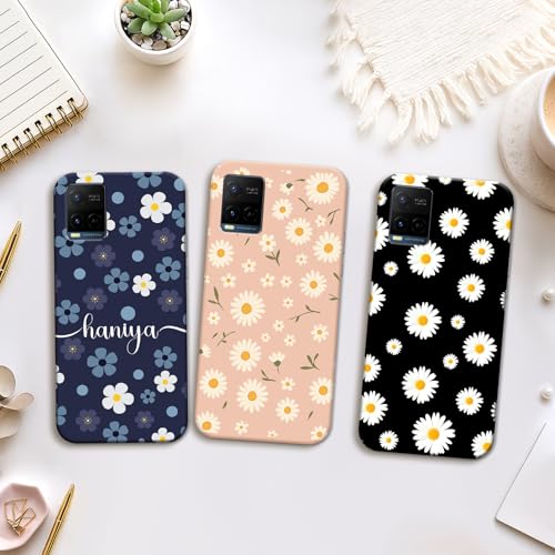 Image of COLORflow Back Cover Compatible with Vivo Y21 2021 / Y33s / Y21s | Daisy Garden Customized Back Cover Compatible with Vivo Y21 2021 / Y33s / Y21s